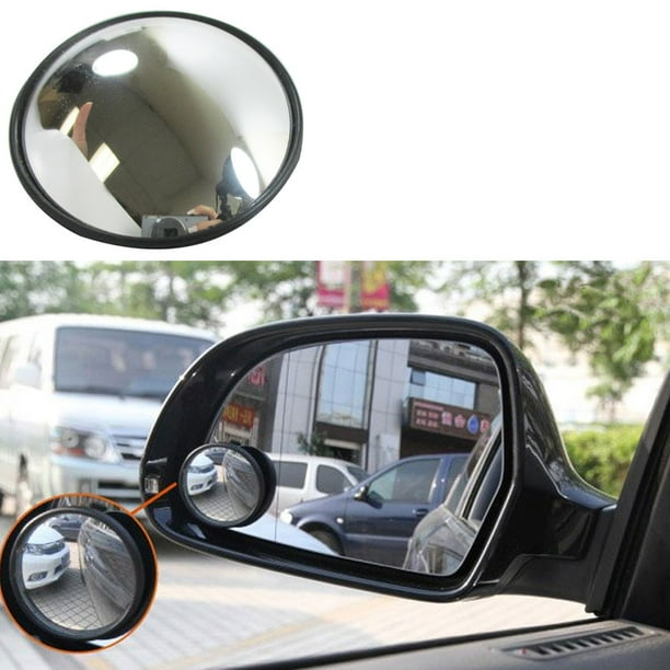 Wedge Hot Spot Blind 3” Mirror Convex Glass w/ Stick-on Black for Car-Truck Wedge Hot Spot Blind 3” Mirror Convex Glass w/ Stick-on Black for Car-Truck
